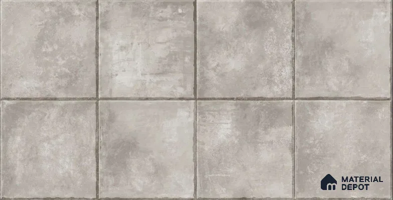 Stone Look Matte Finish Grey Ceramic Floor Tile | TL 01536 | 1 ft x 1 ft - 8 mm | Suitable For Bathroom, Balcony & Utility Area