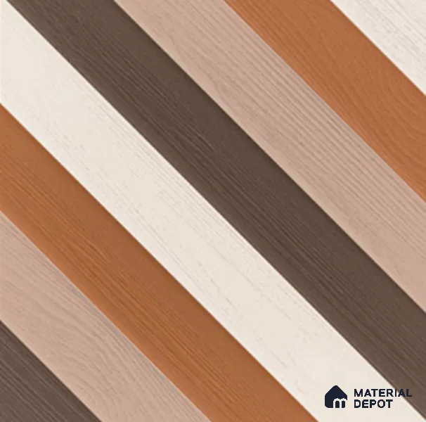 TL 01589 Brown & White 16 x 16 inch Matte Finish Vitrified Parking Floor Tile - 12 mm | Pattern Alignment May Vary | 2-3 mm Spacer is Mandatory