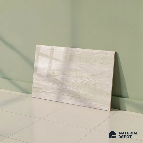 TL 01630 A Light Sandy Beige 18 x 12 inch Glossy Finish Ceramic Wall Tile - 6 mm