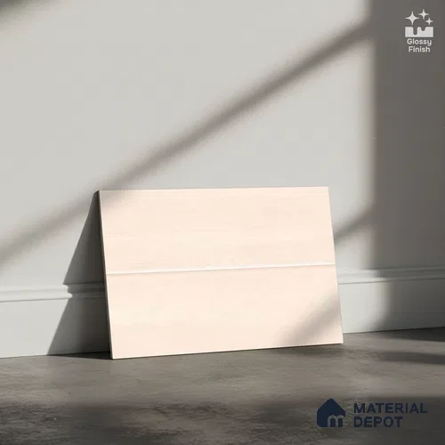 TL 01649 A Light Vanilla Beige 18 x 12 inch Glossy Finish Ceramic Wall Tile - 6 mm
