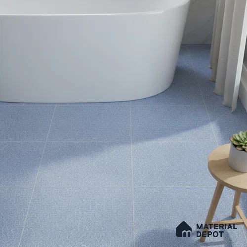 Stone Floor Tile Oceanic Blue 12 x 12 inch Anti Skid Matte Finish Vitrified Floor Tile - 8 mm | TL 01826 | Suitable for Bathroom, Courtyard, Balcony