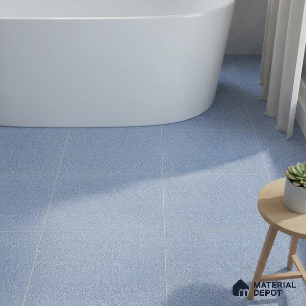 Stone Floor Tile Oceanic Blue 12 x 12 inch Anti Skid Matte Finish Vitrified Floor Tile - 8 mm | TL 01826 | Suitable for Bathroom, Courtyard, Balcony