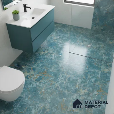 TL 01901 D Navy Blue 300 x 300 mm Matte Finish Ceramic Anti Skid Floor Tile - 6 mm