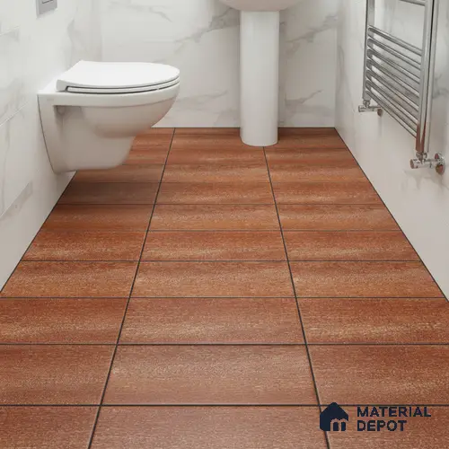 TL 01905 D Chestnut Brown Dark 12 x 12 inch Matte Finish Anti Skid Ceramic Floor Tile - 6 mm