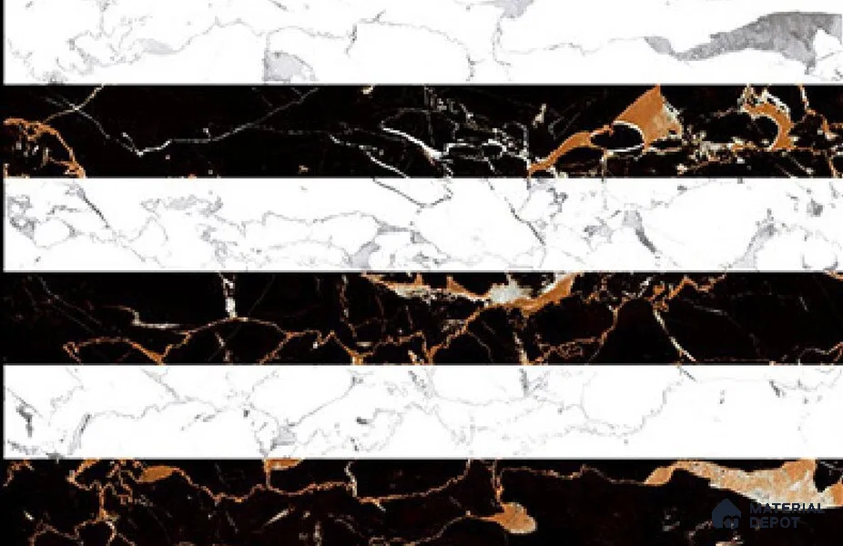 TL 01906 D Blackish White Highlighter 2 18 x 12 inch Glossy Finish Ceramic Wall Tile - 6 mm