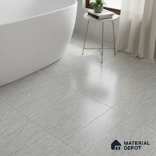 TL 01917 E Silver Dark 12 x 12 inch Matte Finish Anti Skid Ceramic Floor Tile - 6 mm