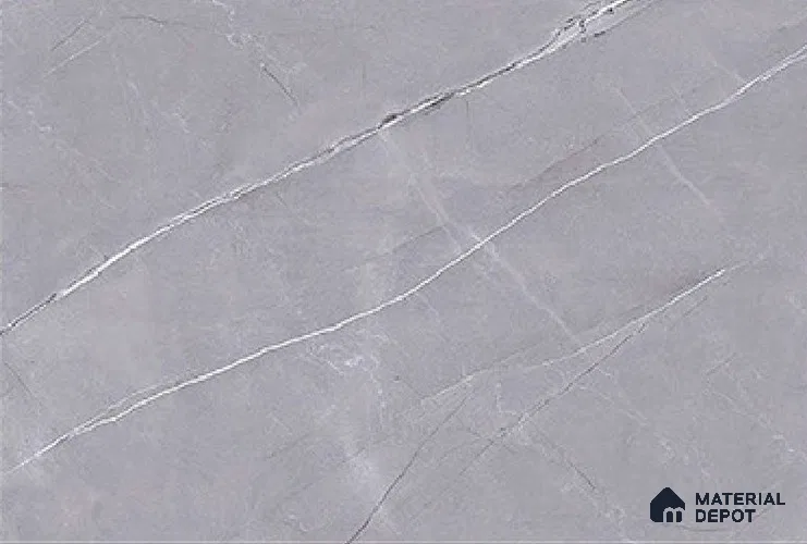 Marble Wall Tile TL 01923 C Lead Grey Dark 18 x 12 inch Glossy Finish Ceramic Tile - 6 mm