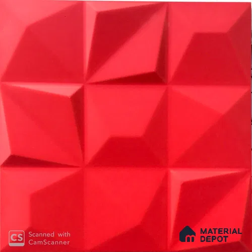 3D Wall Tile TL 02141 B Dusk Blood Red 300 x 300 mm Matte Finish Ceramic Tile - 9 mm