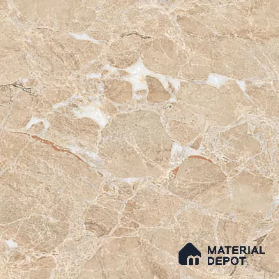 Marble Endless Crema Marfil Wall & Floor Tile TL 02159 Warm Beige 4 ft x 2 ft Glossy Finish Vitrified Tile - 9 mm | Random Designs | Suitable For Living Room, Bedroom, Dining