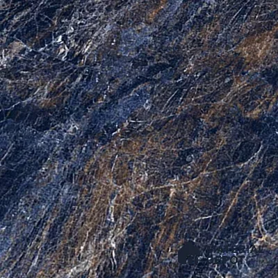 Marble Sodalite Blue Wall & Floor Tile TL 02183 Navy Blue 4 ft x 2 ft High Gloss Finish Vitrified Tile - 9 mm | 5 Random Designs | Suitable For Living Room, Bedroom, Dining