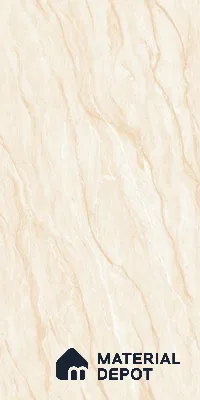 Marble Crema Marfil Wall & Floor Tile TL 02192 Warm Beige 4 ft x 2 ft Glossy Finish Vitrified Tile - 9 mm | Suitable For Living Room, Bedroom, Dining