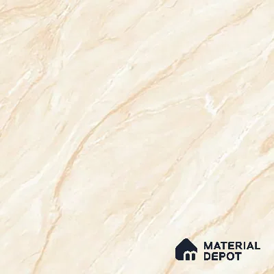 Marble Crema Marfil Wall & Floor Tile TL 02192 Warm Beige 4 ft x 2 ft Glossy Finish Vitrified Tile - 9 mm | Suitable For Living Room, Bedroom, Dining
