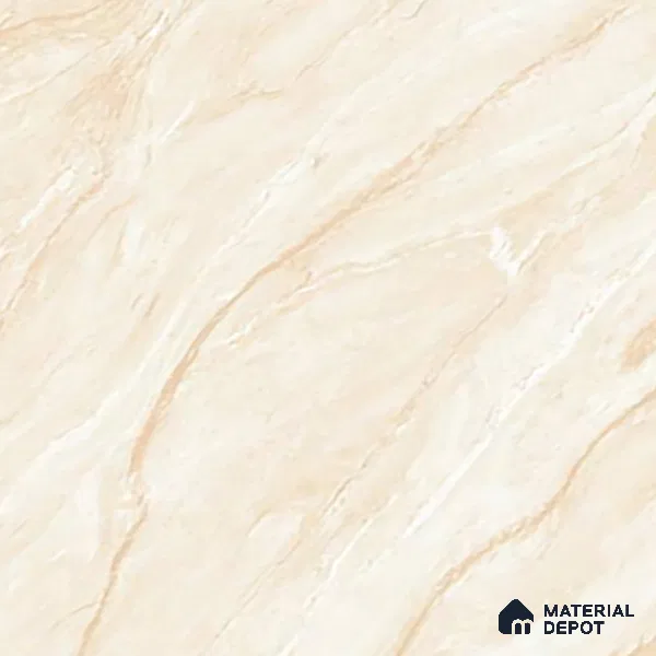 Marble Crema Marfil Wall & Floor Tile TL 02192 Warm Beige 4 ft x 2 ft Glossy Finish Vitrified Tile - 9 mm | Suitable For Living Room, Bedroom, Dining