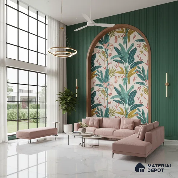 TL 02252 Smoky White 1800 x 1200 mm Polished Glossy Finish Vitrified Tile - 15 mm | Adhesive and Spacers Must be Used During Installation