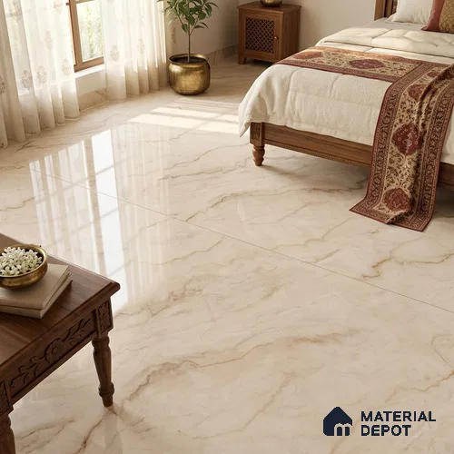 TL 02254 Opera Peanut 1800 x 1200 mm Polished Glossy Finish Vitrified Tile - 15 mm