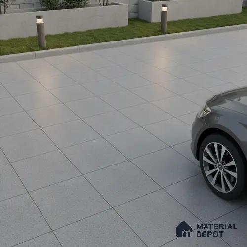 Parking Floor Tile TL 02330 B Dark 16 x 16 inch Vitrified Anti Skid Matte Finish Heavy Duty Tile - 12 mm | Suitable For Outdoor, Heavy Traffic Areas | Pattern Alignment May Vary | 2-3 mm Spacer is Mandatory