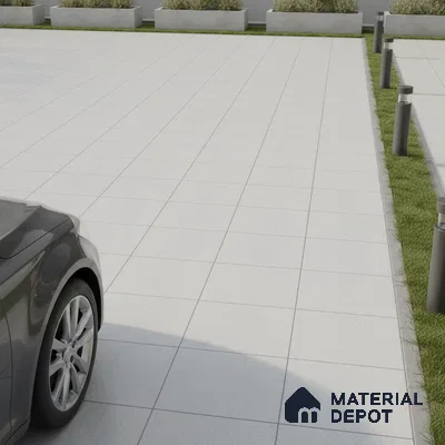 Parking Floor Tile TL 02330 A Light 16 x 16 inch Vitrified Anti Skid Matte Finish Heavy Duty Tile - 12 mm | Suitable For Outdoor, Heavy Traffic Areas | Pattern Alignment May Vary | 2-3 mm Spacer is Mandatory