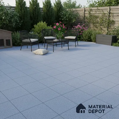 Parking Floor Tile TL 02331 B Dark 16 x 16 inch Vitrified Anti Skid Matte Finish Heavy Duty Tile - 12 mm | Suitable For Bathroom, Balcony, Heavy Traffic Areas | Pattern Alignment May Vary | 2-3 mm Spacer is Mandatory