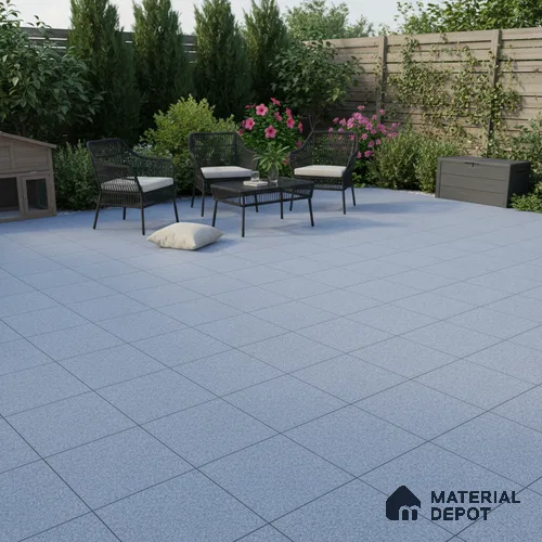 Parking Floor Tile TL 02331 B Dark 16 x 16 inch Vitrified Anti Skid Matte Finish Heavy Duty Tile - 12 mm | Suitable For Bathroom, Balcony, Heavy Traffic Areas | Pattern Alignment May Vary | 2-3 mm Spacer is Mandatory