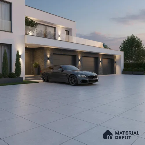 Parking Floor Tile TL 02331 A Light 16 x 16 inch Vitrified Anti Skid Matte Finish Heavy Duty Tile - 12 mm | Suitable For Outdoor, Heavy Traffic Areas | Pattern Alignment May Vary | 2-3 mm Spacer is Mandatory