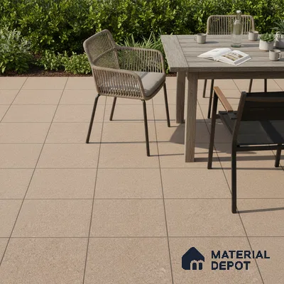 Parking Floor Tile TL 02332 B Dark 16 x 16 inch Vitrified Anti Skid Matte Finish Heavy Duty Tile - 12 mm | Suitable For Bathroom, Heavy Traffic Areas | Pattern Alignment May Vary | 2-3 mm Spacer is Mandatory