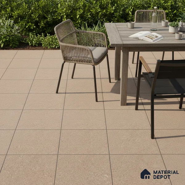 Parking Floor Tile TL 02332 B Dark 16 x 16 inch Vitrified Anti Skid Matte Finish Heavy Duty Tile - 12 mm | Suitable For Bathroom, Heavy Traffic Areas | Pattern Alignment May Vary | 2-3 mm Spacer is Mandatory