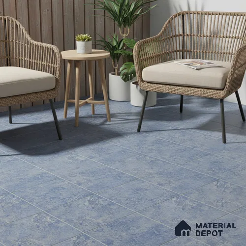 Parking Floor Tile TL 02333 16 x 16 inch Vitrified Anti Skid Matte Finish Heavy Duty Tile - 12 mm | Suitable For Bathroom, Heavy Traffic Areas | Pattern Alignment May Vary | 2-3 mm Spacer is Mandatory