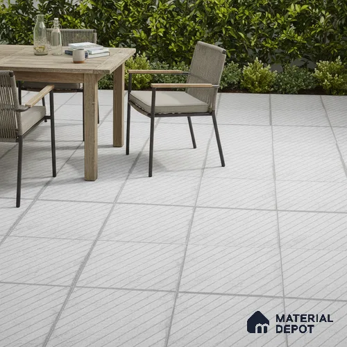 Parking Floor Tile TL 02344 16 x 16 inch Vitrified Anti Skid Matte Finish Heavy Duty Tile - 12 mm | Suitable For Outdoor, Heavy Traffic Areas | Pattern Alignment May Vary | 2-3 mm Spacer is Mandatory