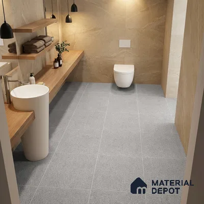 Parking Floor Tile TL 02356 16 x 16 inch Vitrified Anti Skid Matte Finish Heavy Duty Tile - 12 mm | Suitable For Bathroom, Heavy Traffic Areas | Pattern Alignment May Vary | 2-3 mm Spacer is Mandatory