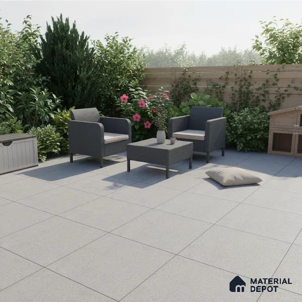 Parking Floor Tile TL 02356 16 x 16 inch Vitrified Anti Skid Matte Finish Heavy Duty Tile - 12 mm | Suitable For Bathroom, Heavy Traffic Areas | Pattern Alignment May Vary | 2-3 mm Spacer is Mandatory