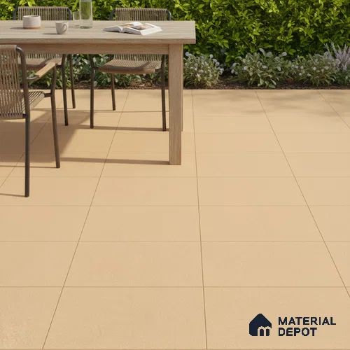 Parking Floor Tile TL 02358 16 x 16 inch Vitrified Anti Skid Matte Finish Heavy Duty Tile - 12 mm | Suitable For Bathroom, Heavy Traffic Areas, Courtyard | Pattern Alignment May Vary | 2-3 mm Spacer is Mandatory