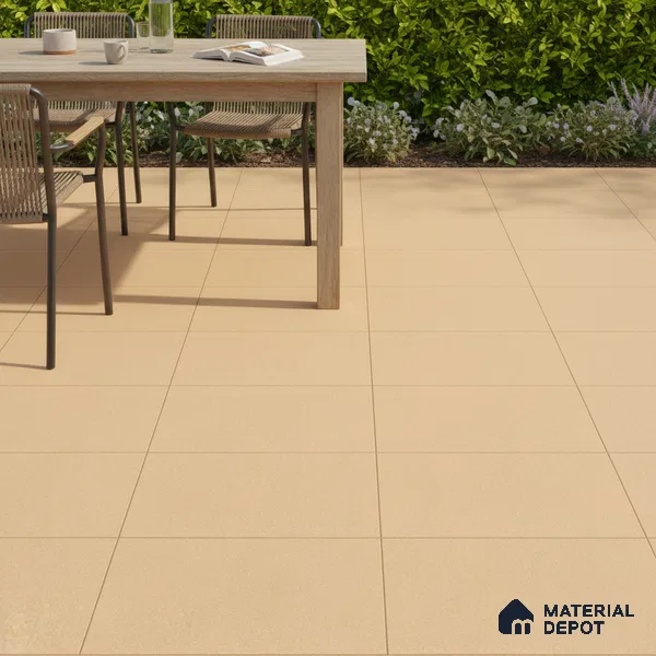 Parking Floor Tile TL 02358 16 x 16 inch Vitrified Anti Skid Matte Finish Heavy Duty Tile - 12 mm | Suitable For Bathroom, Heavy Traffic Areas, Courtyard | Pattern Alignment May Vary | 2-3 mm Spacer is Mandatory