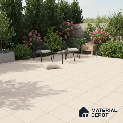 Parking Floor Tile TL 02359 16 x 16 inch Vitrified Anti Skid Matte Finish Heavy Duty Tile - 12 mm | Suitable For Bathroom, Balcony, Heavy Traffic Areas | Pattern Alignment May Vary | 2-3 mm Spacer is Mandatory