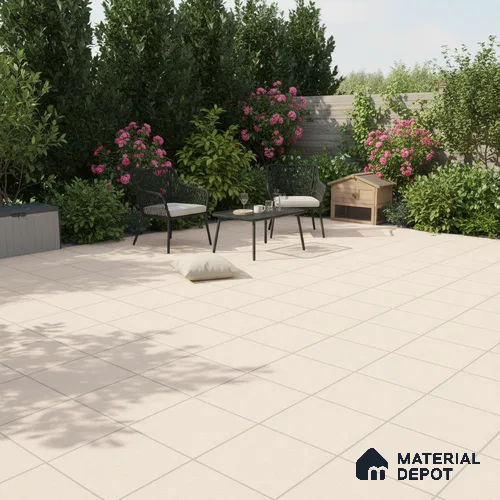 Parking Floor Tile TL 02359 16 x 16 inch Vitrified Anti Skid Matte Finish Heavy Duty Tile - 12 mm | Suitable For Bathroom, Balcony, Heavy Traffic Areas | Pattern Alignment May Vary | 2-3 mm Spacer is Mandatory