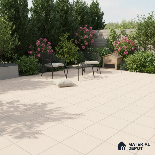 Parking Floor Tile TL 02359 16 x 16 inch Vitrified Anti Skid Matte Finish Heavy Duty Tile - 12 mm | Suitable For Bathroom, Balcony, Heavy Traffic Areas | Pattern Alignment May Vary | 2-3 mm Spacer is Mandatory
