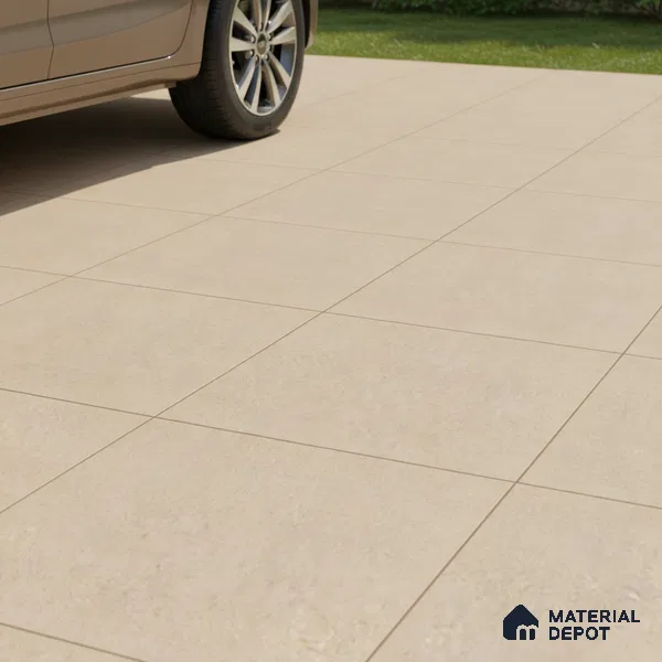 Parking Floor Tile TL 02359 16 x 16 inch Vitrified Anti Skid Matte Finish Heavy Duty Tile - 12 mm | Suitable For Bathroom, Balcony, Heavy Traffic Areas | Pattern Alignment May Vary | 2-3 mm Spacer is Mandatory