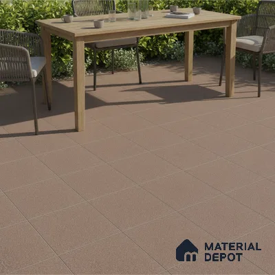 Parking Floor Tile TL 02360 16 x 16 inch Vitrified Anti Skid Matte Finish Heavy Duty Tile - 12 mm | Suitable For Parking, Heavy Traffic Areas, Bathroom | Pattern Alignment May Vary | 2-3 mm Spacer is Mandatory
