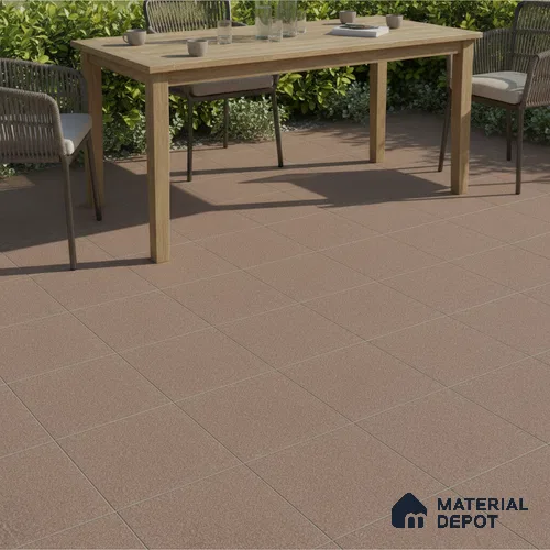 Parking Floor Tile TL 02360 16 x 16 inch Vitrified Anti Skid Matte Finish Heavy Duty Tile - 12 mm | Suitable For Parking, Heavy Traffic Areas, Bathroom | Pattern Alignment May Vary | 2-3 mm Spacer is Mandatory