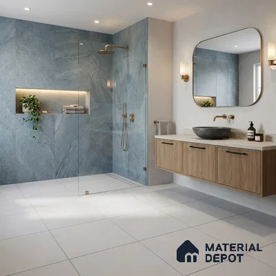 Parking Floor Tile TL 02361 16 x 16 inch Vitrified Anti Skid Matte Finish Heavy Duty Tile - 12 mm | Suitable For Outdoor, Heavy Traffic Areas | Pattern Alignment May Vary | 2-3 mm Spacer is Mandatory (Sample)