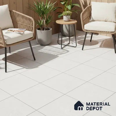 Parking Floor Tile TL 02361 16 x 16 inch Vitrified Anti Skid Matte Finish Heavy Duty Tile - 12 mm | Suitable For Outdoor, Heavy Traffic Areas | Pattern Alignment May Vary | 2-3 mm Spacer is Mandatory (Sample)