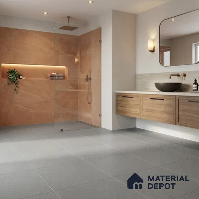 Parking Floor Tile TL 02362 16 x 16 inch Vitrified Anti Skid Matte Finish Heavy Duty Tile - 12 mm | Suitable For Bathroom, Balcony, Heavy Traffic Areas | Pattern Alignment May Vary | 2-3 mm Spacer is Mandatory