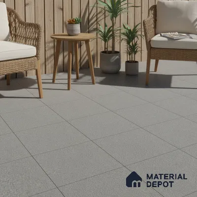 Parking Floor Tile TL 02362 16 x 16 inch Vitrified Anti Skid Matte Finish Heavy Duty Tile - 12 mm | Suitable For Bathroom, Balcony, Heavy Traffic Areas | Pattern Alignment May Vary | 2-3 mm Spacer is Mandatory