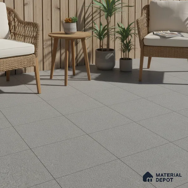 Parking Floor Tile TL 02362 16 x 16 inch Vitrified Anti Skid Matte Finish Heavy Duty Tile - 12 mm | Suitable For Bathroom, Balcony, Heavy Traffic Areas | Pattern Alignment May Vary | 2-3 mm Spacer is Mandatory
