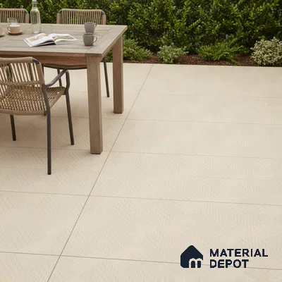 Parking Floor Tile TL 02364 16 x 16 inch Vitrified Anti Skid Matte Finish Heavy Duty Tile - 12 mm | Suitable For Bathroom, Heavy Traffic Areas | Pattern Alignment May Vary | 2-3 mm Spacer is Mandatory