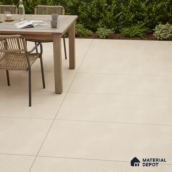 Parking Floor Tile TL 02364 16 x 16 inch Vitrified Anti Skid Matte Finish Heavy Duty Tile - 12 mm | Suitable For Bathroom, Heavy Traffic Areas | Pattern Alignment May Vary | 2-3 mm Spacer is Mandatory