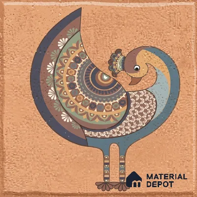 Moroccan Floor Tile TL 02404 A Mini Royal Jaisalmer HL 1 ft x 1 ft Matte Finish Vitrified Parking Floor Tile - 12 mm (6 Random Design) | Suitable for Bathroom, Courtyard, Balcony | Please Expect a Slight Variation of Pattern