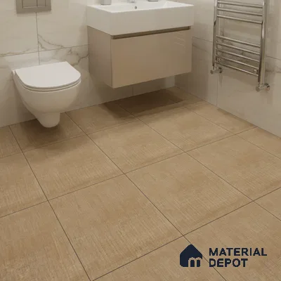 TL 02412 D Hazelnut Brown Matching Floor 12 x 12 inch Matte Finish Ceramic Floor Tile - 6 mm