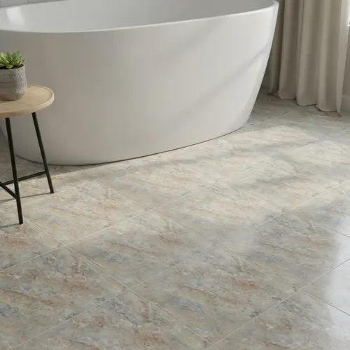 TL 02415 D Brown Dun Matching Floor 12 x 12 inch Matte Finish Ceramic Floor Tile - 6 mm