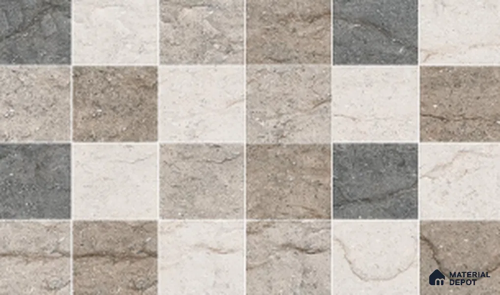 TL 02416 B Smoky Grey Highlighter 18 x 12 inch Glossy Finish Ceramic Wall Tile - 6 mm