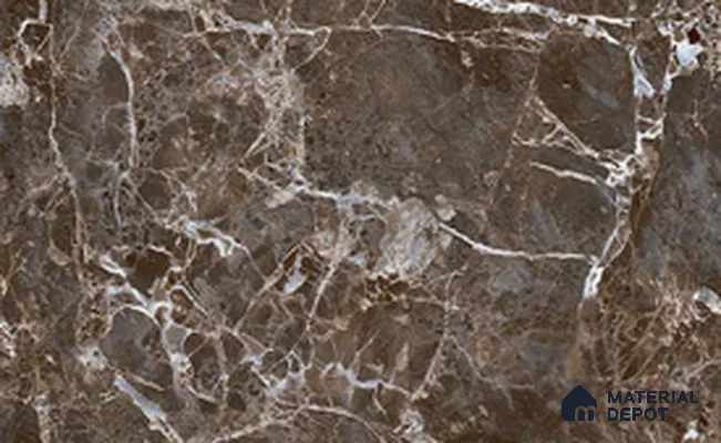 TL 02443 C Brown Dark 18 x 12 inch Glossy Finish Ceramic Wall Tile - 6 mm